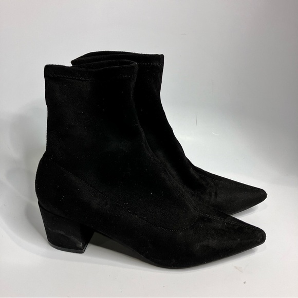 Lulus black pull on boots pointed toe size 9 - Picture 1 of 9